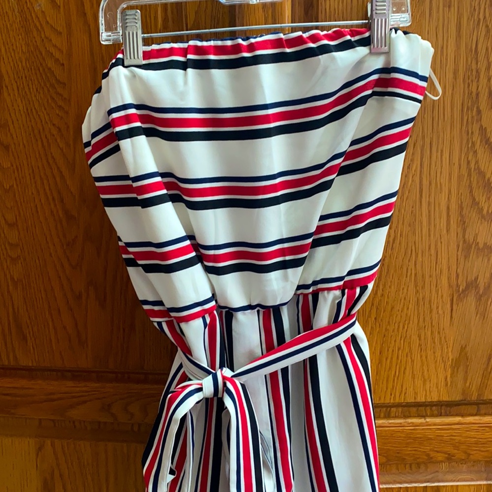 strapless jumpsuit